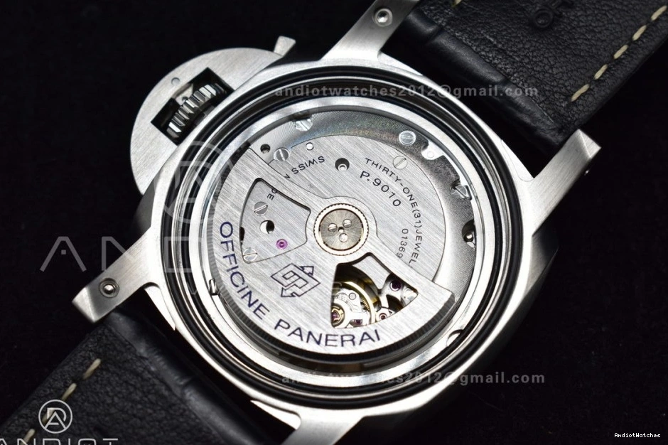 P.9010 PAM1312 Black TimelessDesign Clone Edition Dial SBF Leather Best Strap on 1:1 Black 440 0517